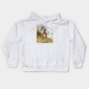 African American Girl and Rose Kids Hoodie